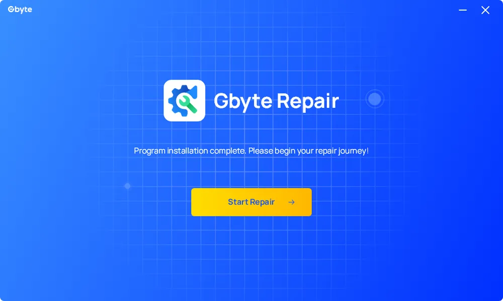Gbyte Repair installation.webp